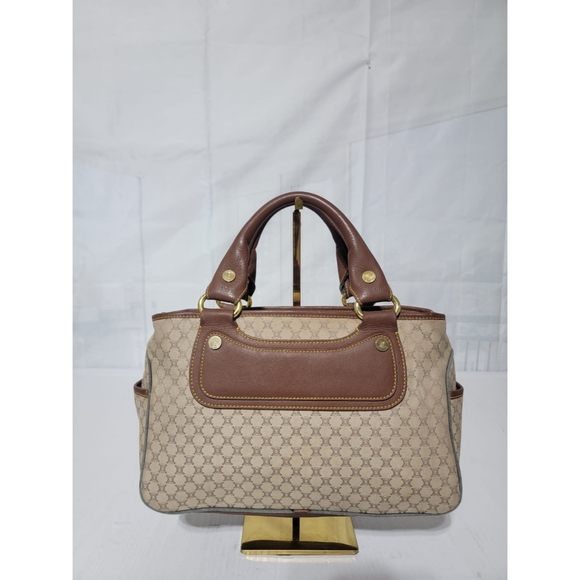 Celine Macadam Canvas and Leather Boogie Tote Bag Beige/Brown - Picture 7 of 12